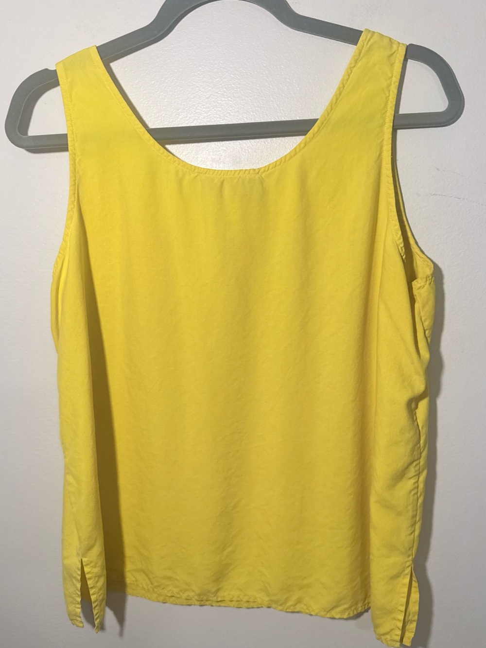 Saks Fifth Avenue - Real Clothes Bright Yellow Scoop Neck Tank - Picture 2 of 8